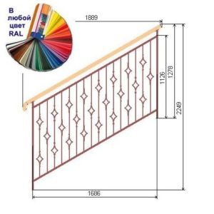 Кованые перила - ПК29.1