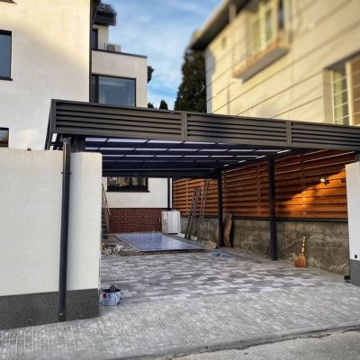 Поэтапный проект навеса для дачи над террасой и зоной барбекю